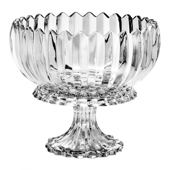 Centro de Mesa 23,5x23,5x20cm Geneva de Cristal Ecológico Com Base